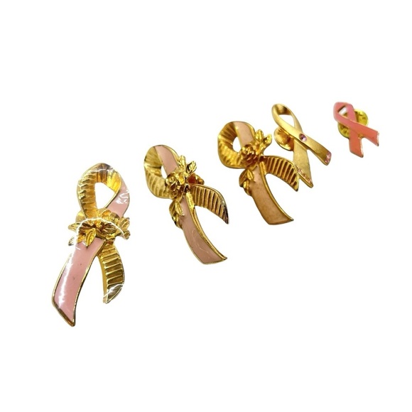 3/$30 VINTAGE AVON BREAST CANCER AWARENESS LOT JEWELRY EARRING BRACELET PIN PEN - Picture 7 of 9